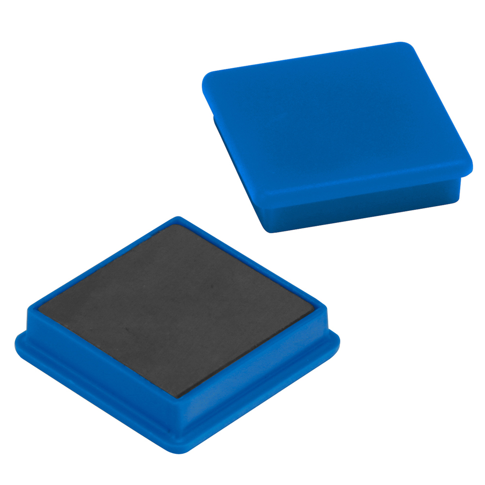 Magneet, vierkant - Blauw