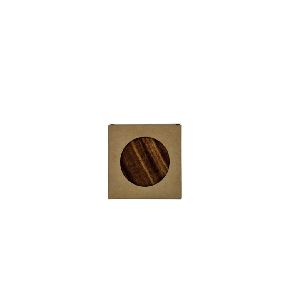 Onderzetter setje x4 rond acacia ⌀ 10x0,9 cm