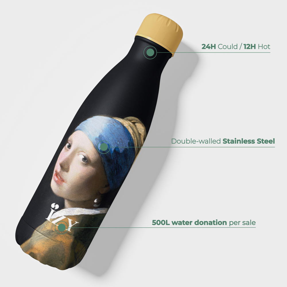 Thermosfles x Meisje Met Parel - 500 ml