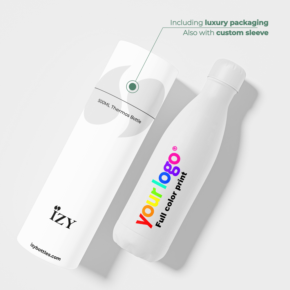 Thermosfles / Drinkfles - Wit - 500 ml