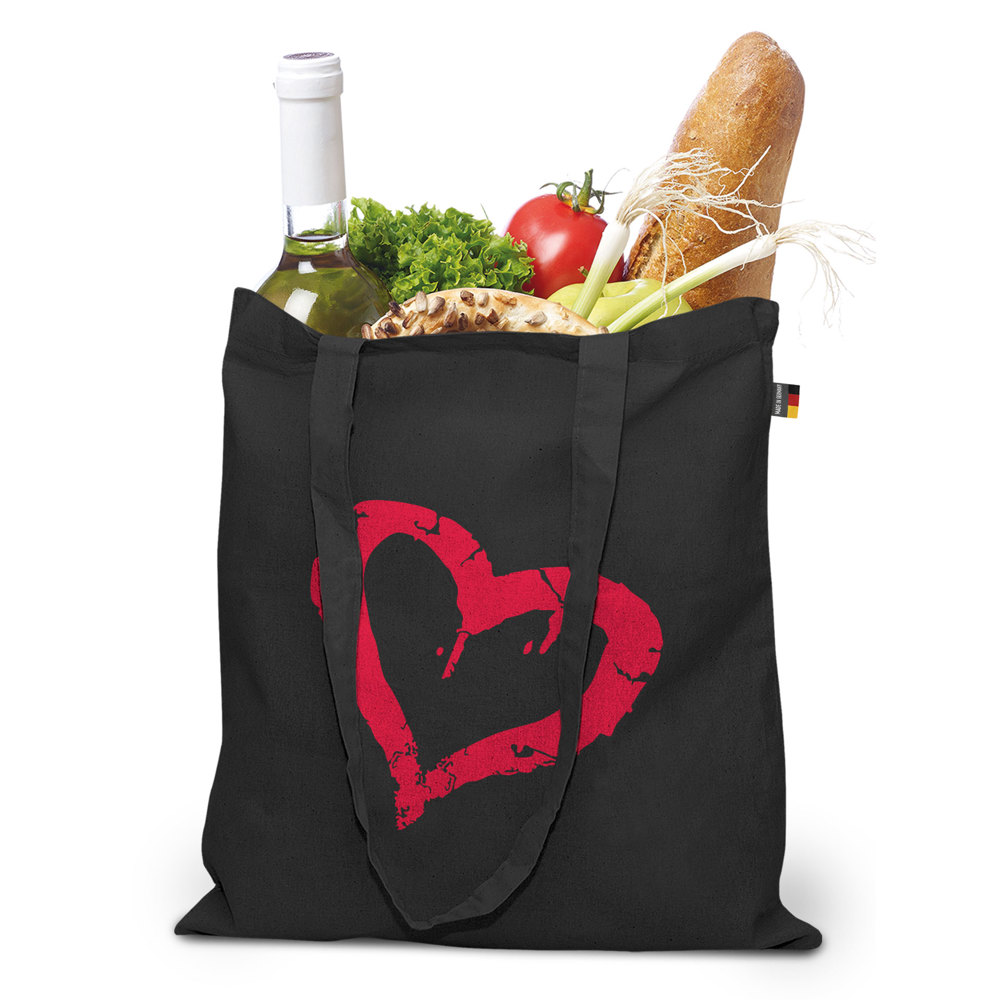 BREMEN – Katoenen tas met lange hengsels, Made in Germany