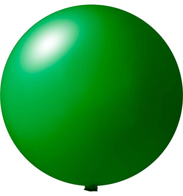 Reuzenballonnen bedrukt Ø 80 cm - Donker groen (4460) Pastel (± PMS 355)