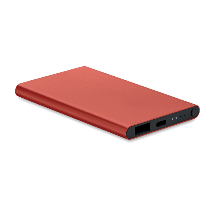 POWERFLAT C - 4000 mAh Power Bank Type C - Bordeaux
