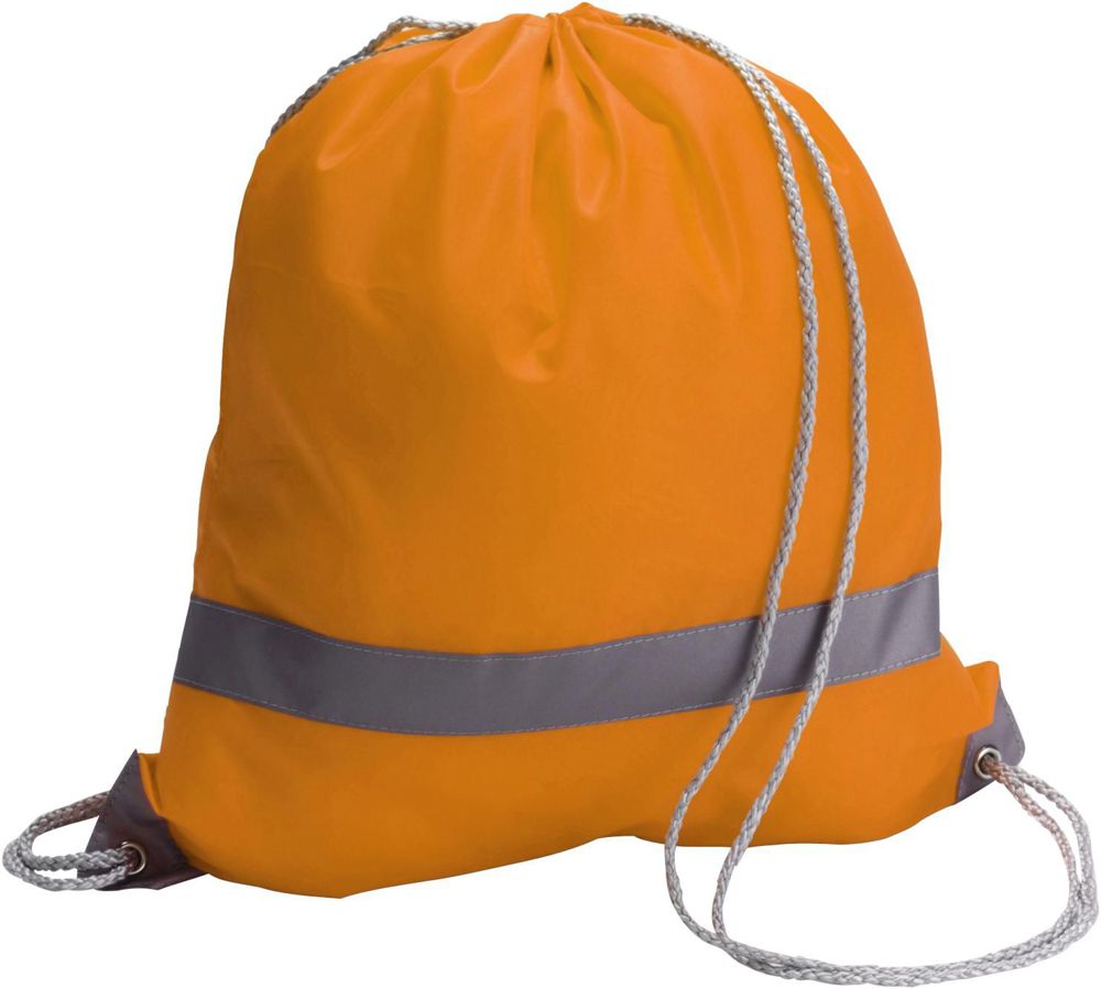 Polyester (190T) trekkoord rugzak Sylvie - Oranje