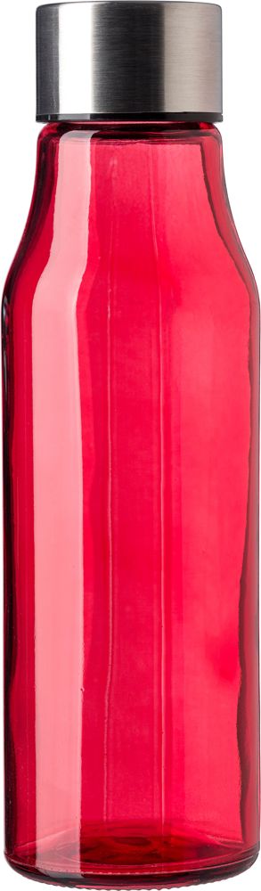 Glazen drinkfles (500 ml) Andrei - Rood