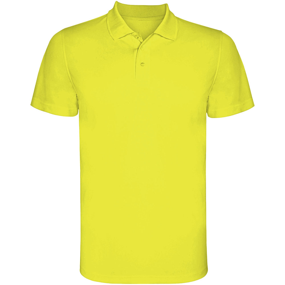 Monzha 150 g/m² sportpolo met korte mouwen voor heren - Fluorgeel
