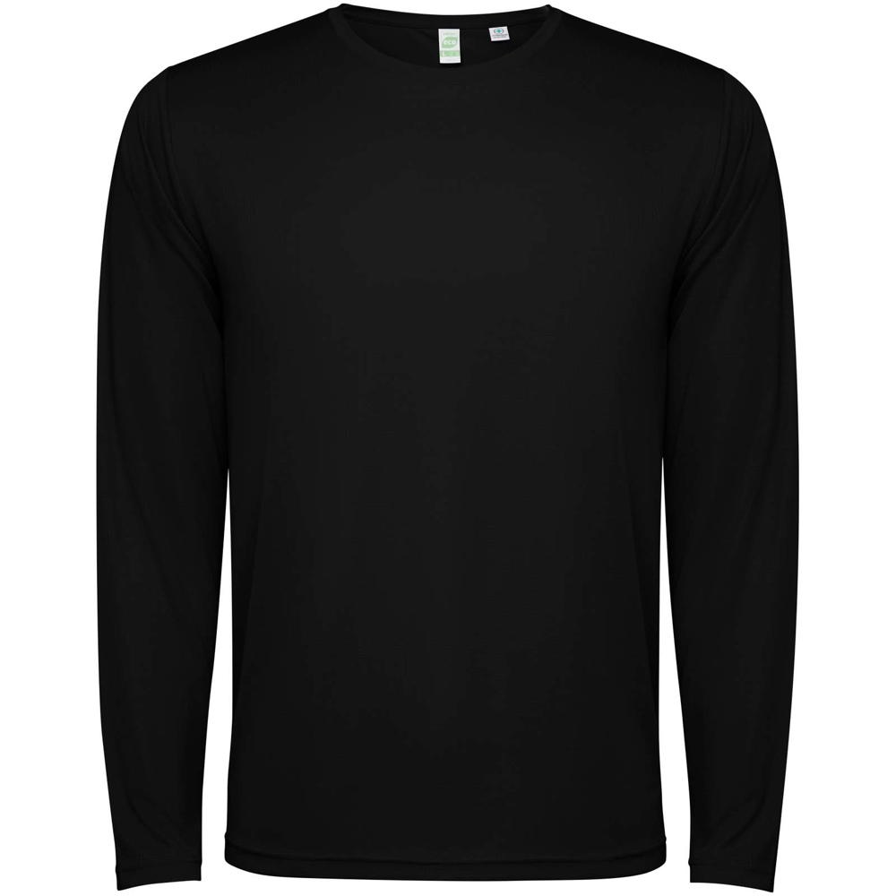 Estoril 125 g/m² unisex T-shirt met lange mouwen - zwart