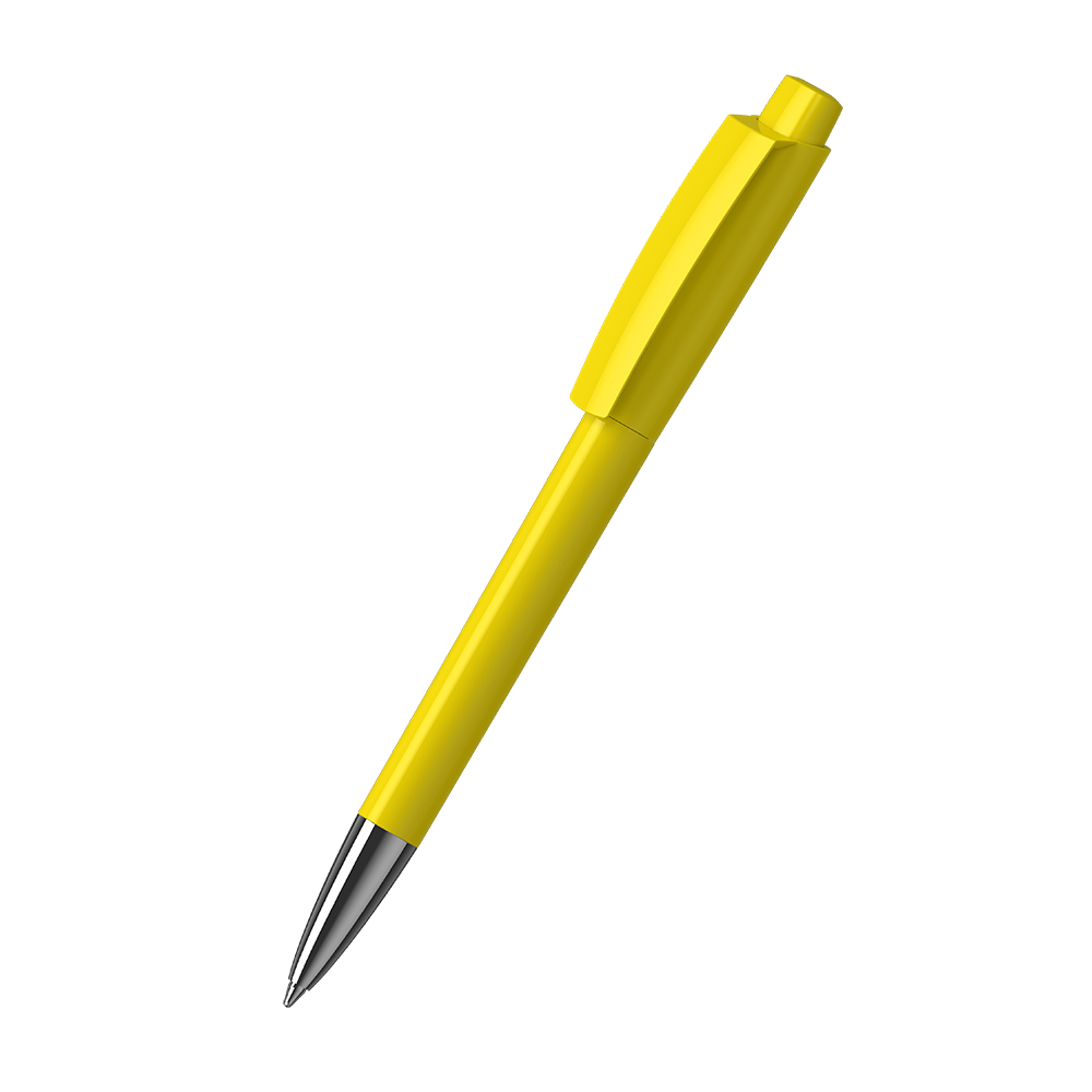 Klio-Eterna - Zeno high gloss Mn - Drukknop-balpen - Geel