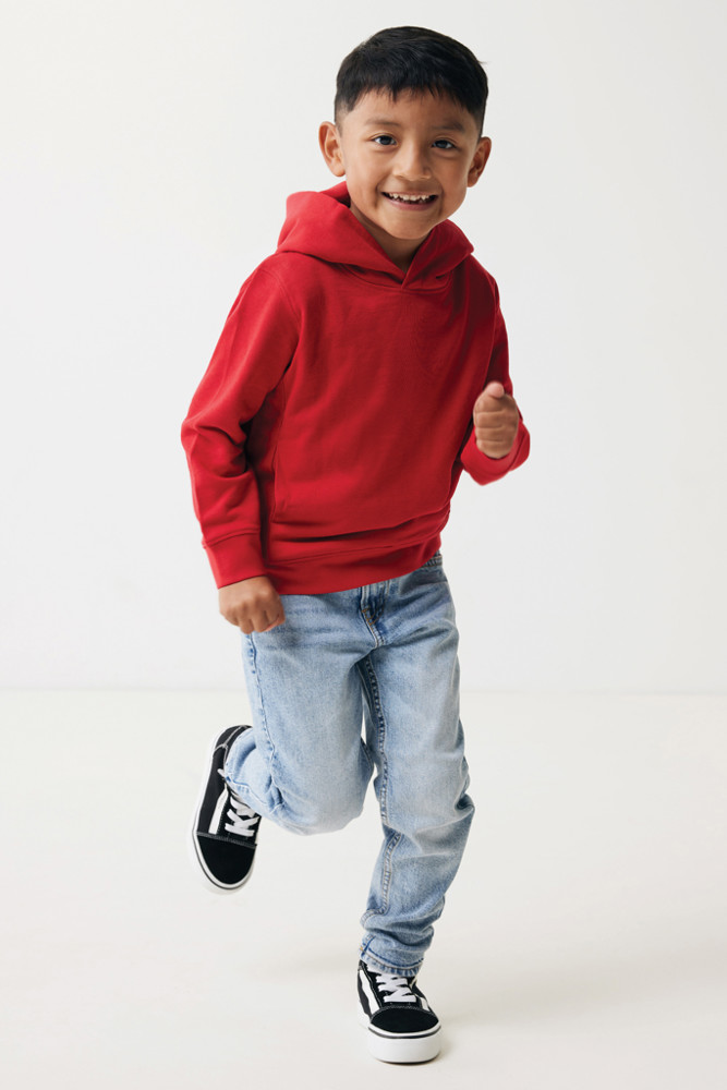 IQONIQ Yengo kids recycled katoen hoodie met steekzakken