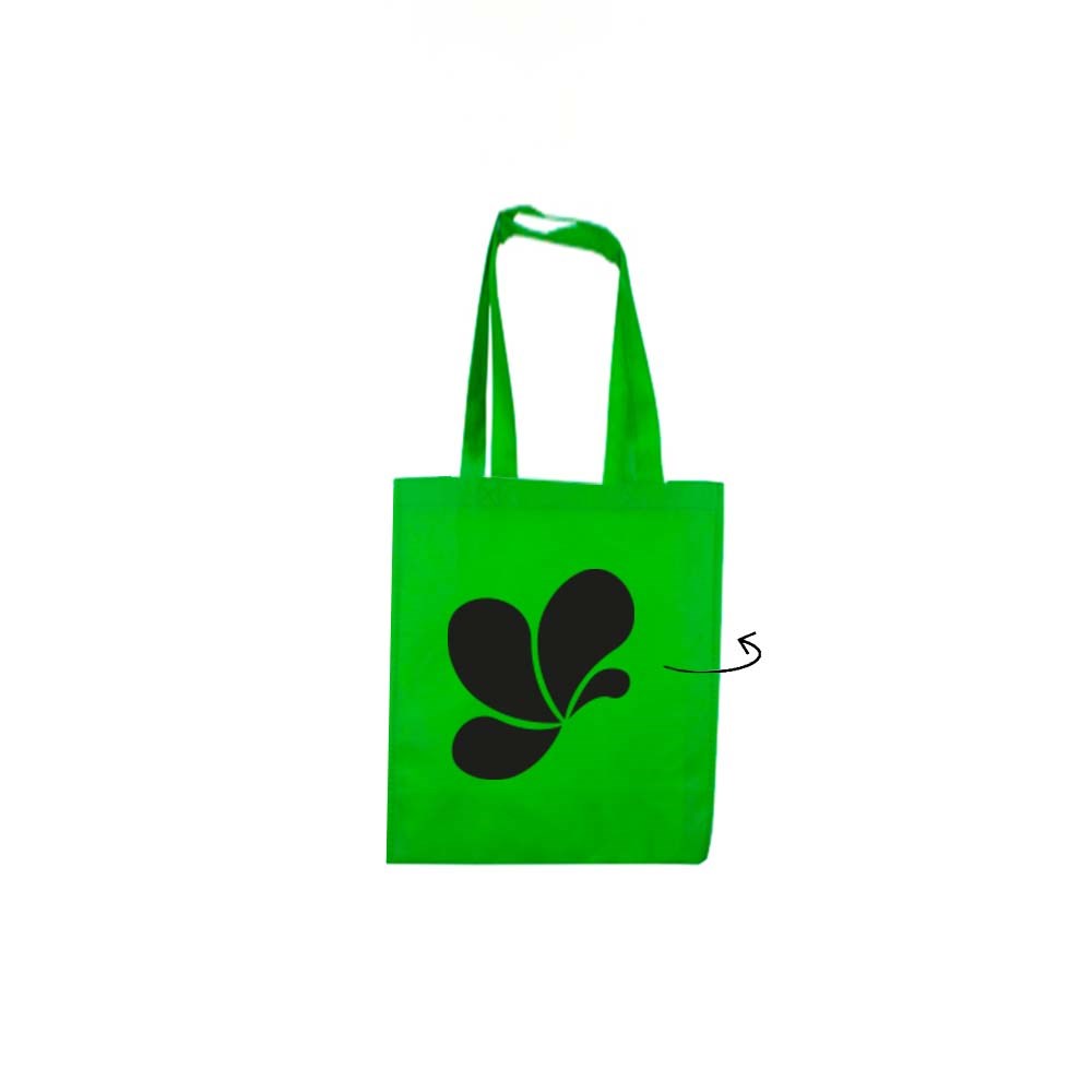 Draagtas, 36 x 42 cm, non woven, 2 zijden, 100 grams, korte handle