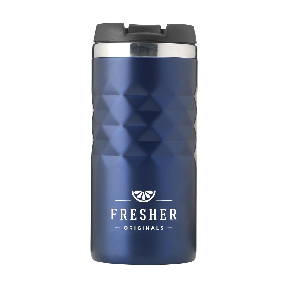 Geometric Mug RCS Recycled Steel 280 ml thermosbeker