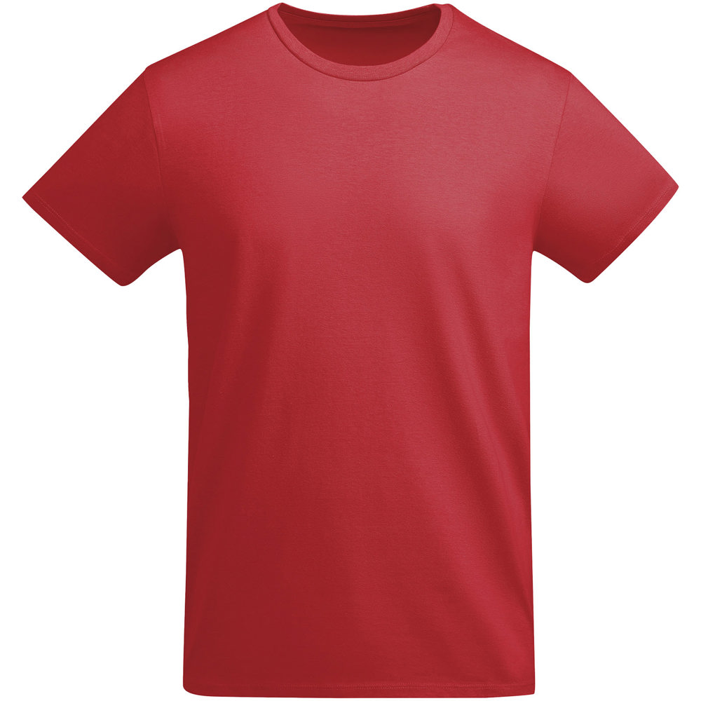 Breda 175 g/m² biologisch katoenen herenshirt met korte mouwen - Rood
