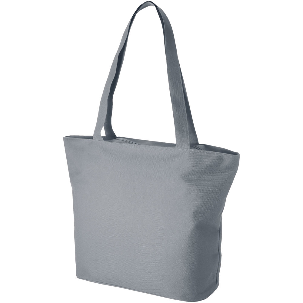Panama polyester draagtas met rits 20L - grijs