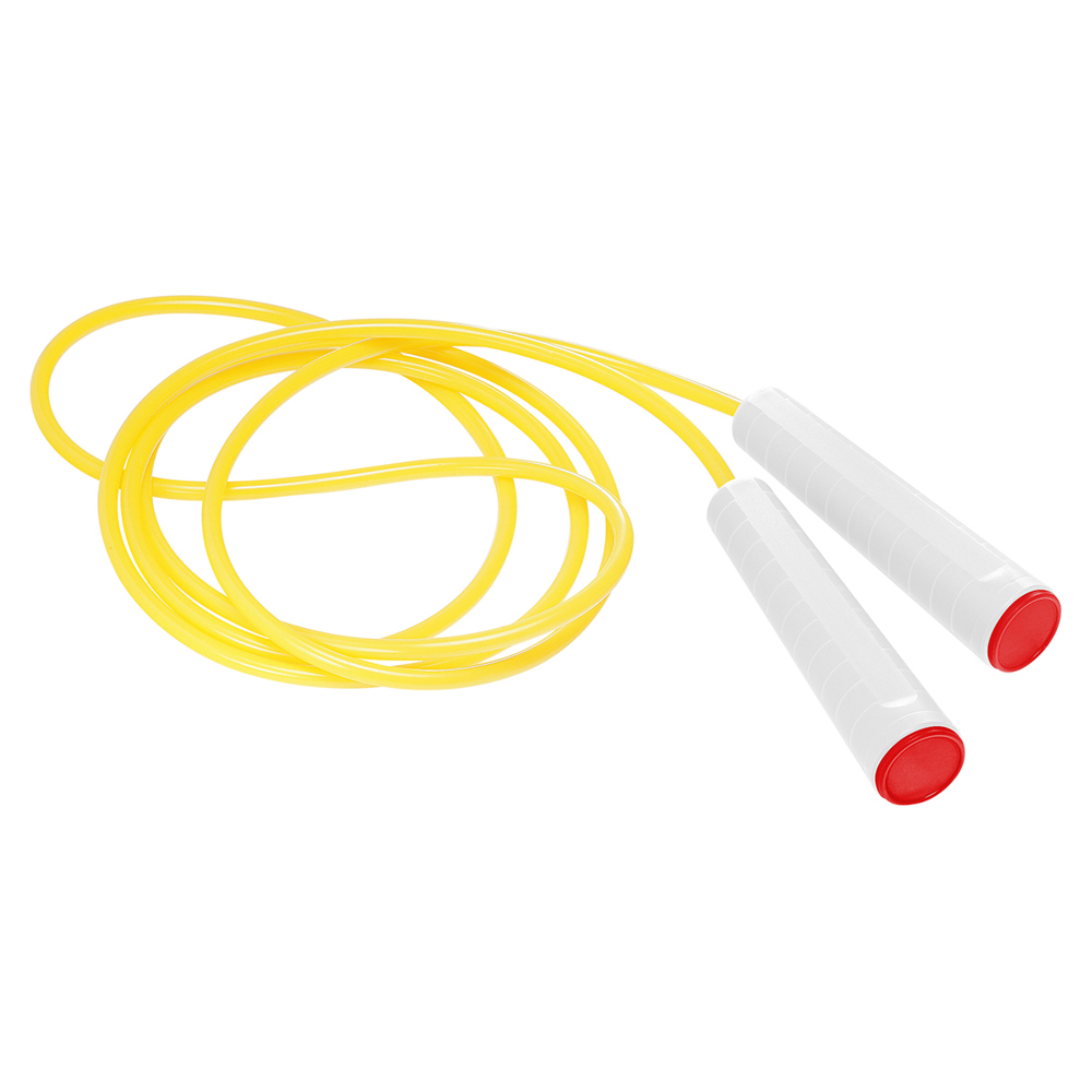 Springtouw - wit/rood/neongeel