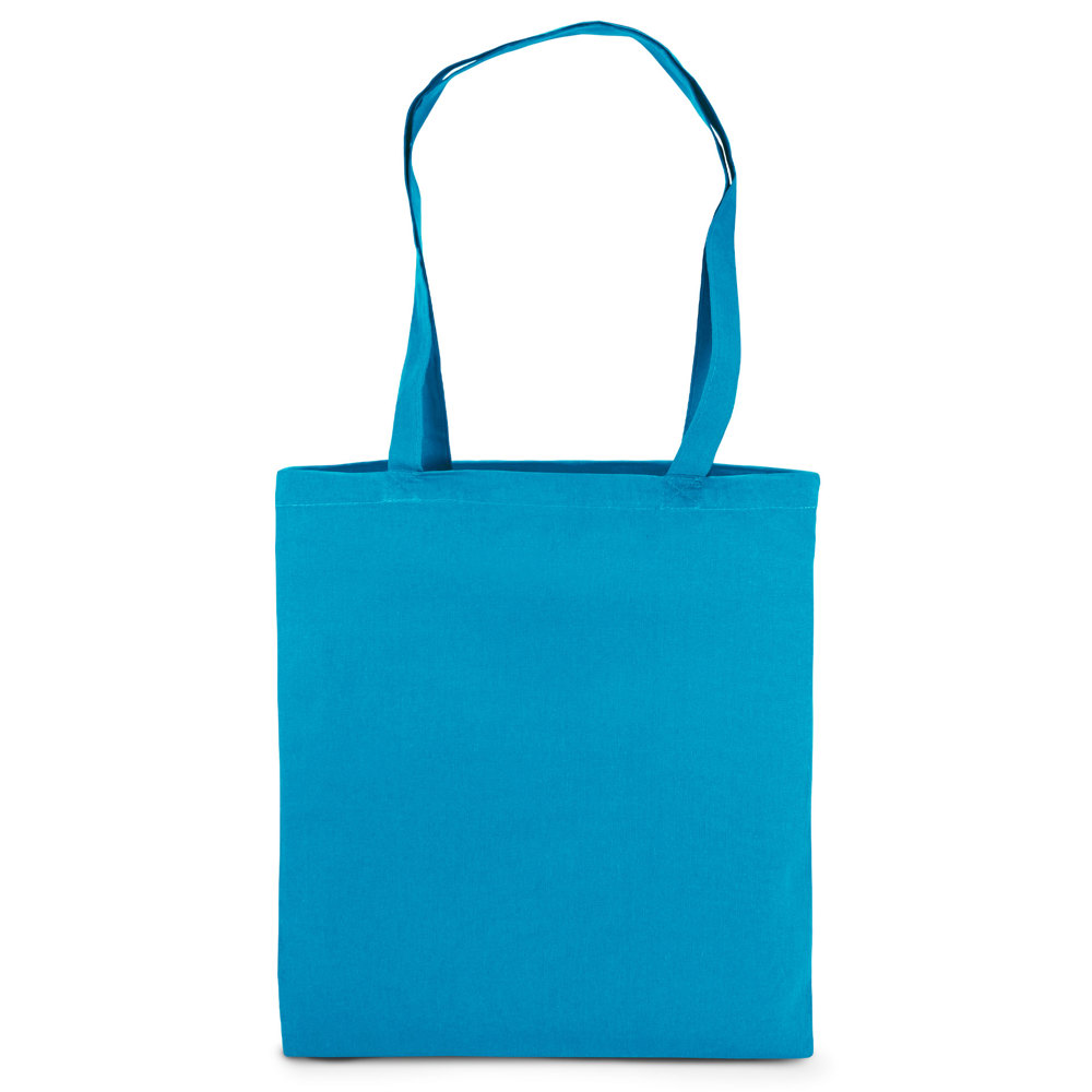RIAD – Katoenen tas met lange handvatten - Lichblauw