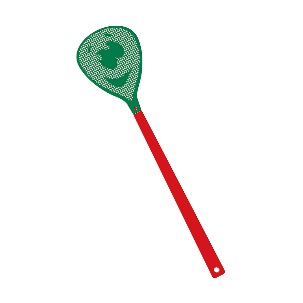 Vliegenmepper "gezicht" - rood/groen
