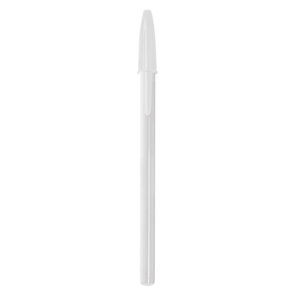 BIC® Style balpen - Wit / Wit/ Blauwe Inkt