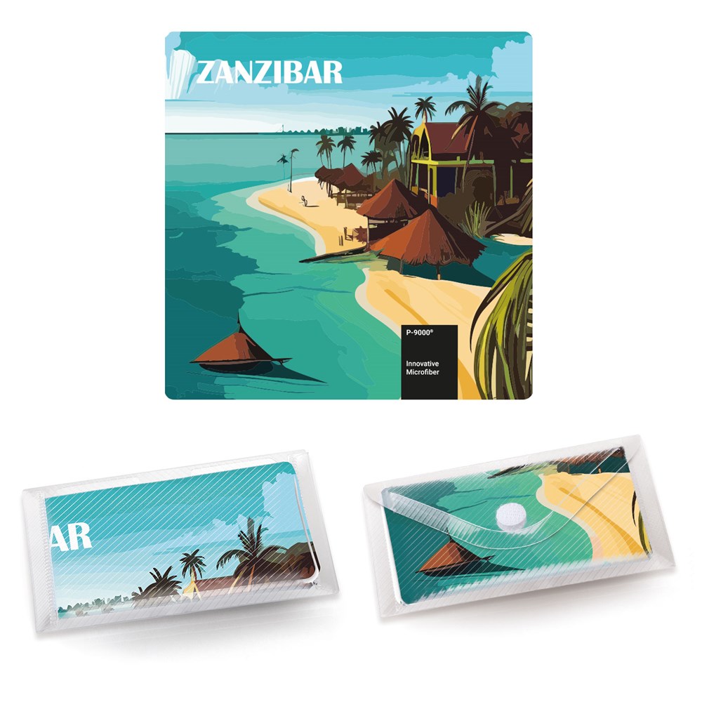 POLYCLEAN displaydoekje 18x18 cm in etui, all-inclusive-pakket