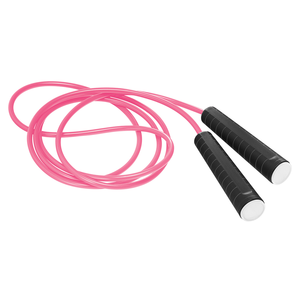 Springtouw - zwart/wit/fuchsia