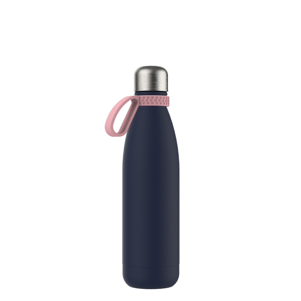 Thermofles RETUMBLER-NIZZA - lichtmagenta, roze, navy, zilver