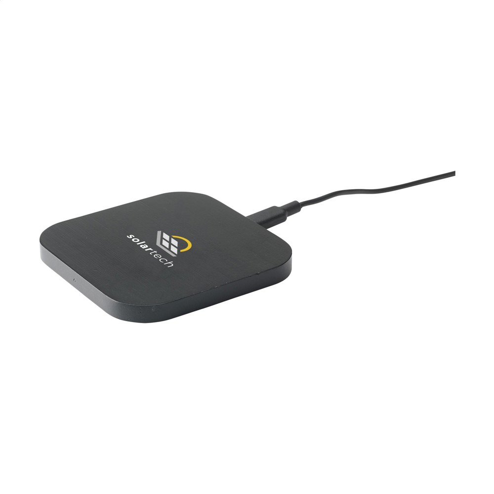 Bamboo Wireless Charger 15W draadloze oplader - zwart (± PMS Black)