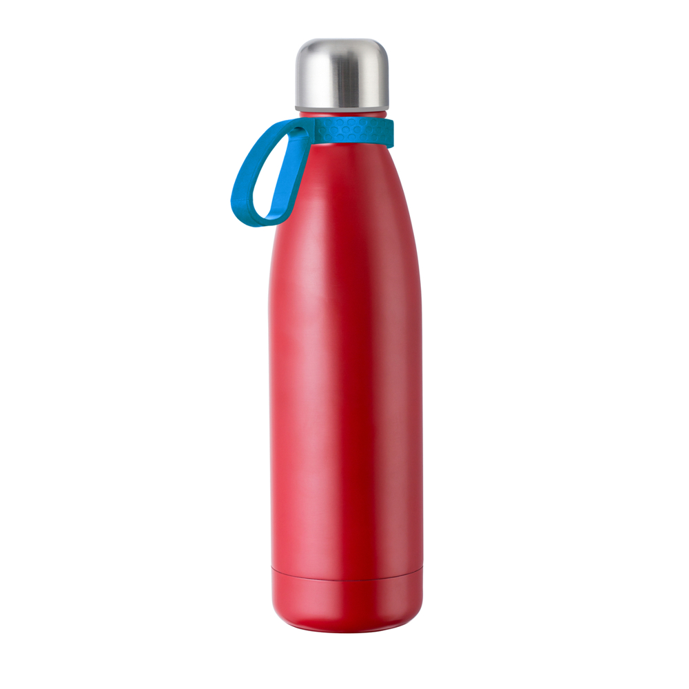 Fles RETUMBLER-myTOULON - cyaan, rood