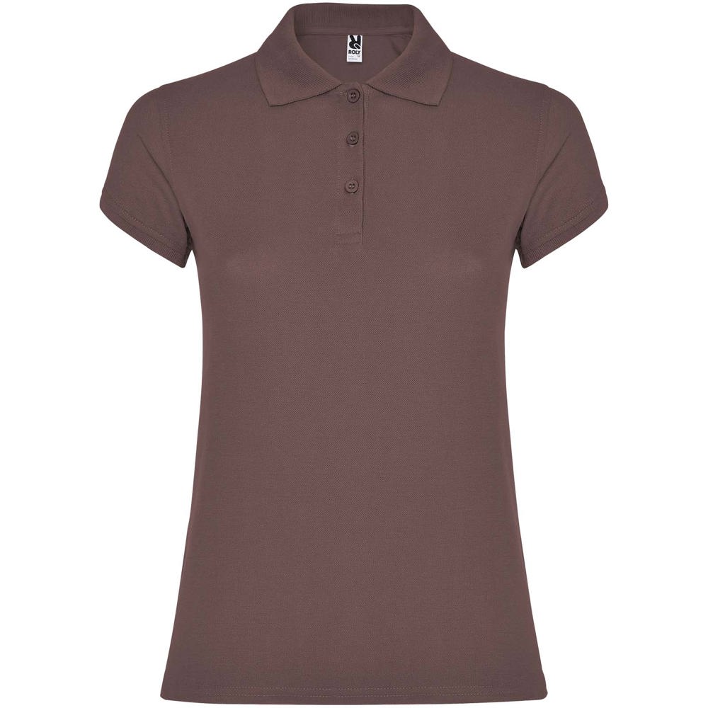 Star 200 g/m² damespolo met korte mouwen - Bleekrood