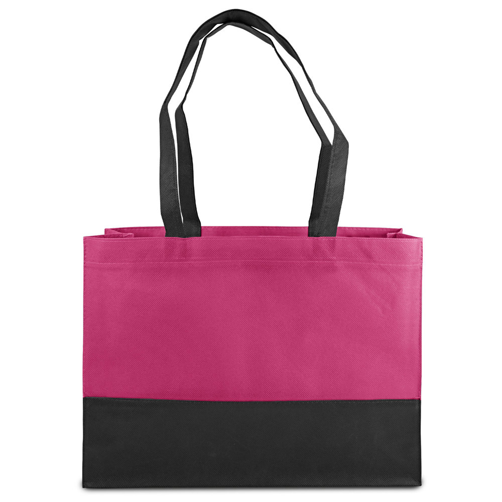 ROMA – Shopper met bodem- en zijvouwen - Magenta/Zwart