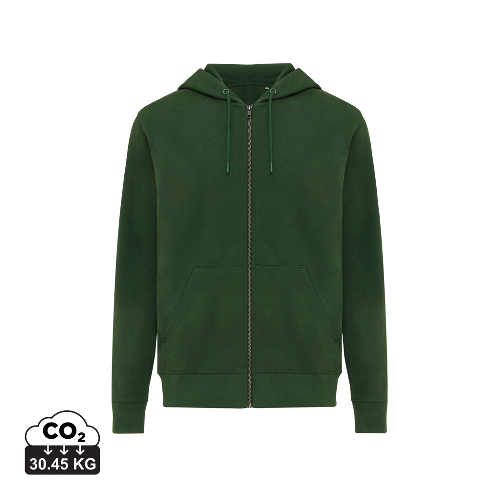 IQONIQ Abisko gerecycled katoen hoodie met rits