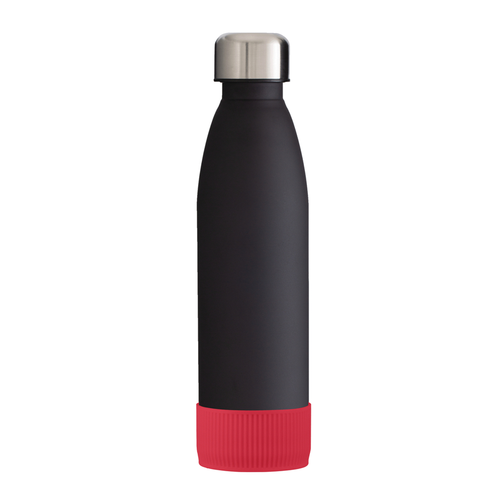 Fles GLASS - rood, zwart