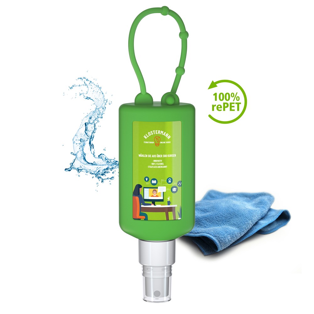 Smartphone & Werkplekreiniger, 50 ml Bumper groen, Body Label (R-PET)