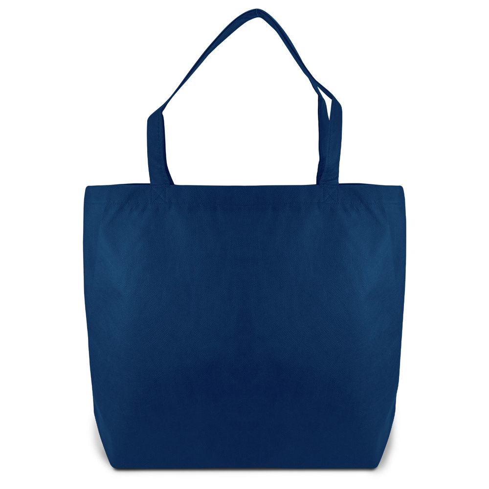 STOCKHOLM – Grote tas met bodemvouw en rits - Marineblauw