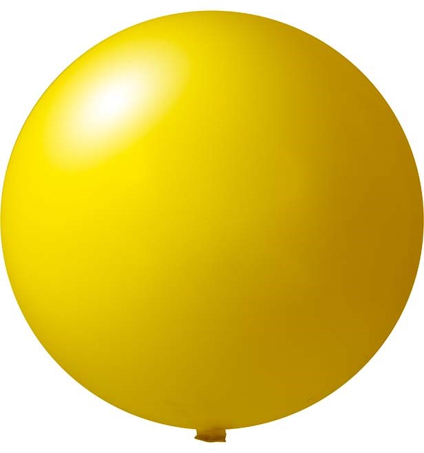 Reuzenballonnen bedrukt Ø 80 cm - Geel (4410) Pastel (± PMS 102)