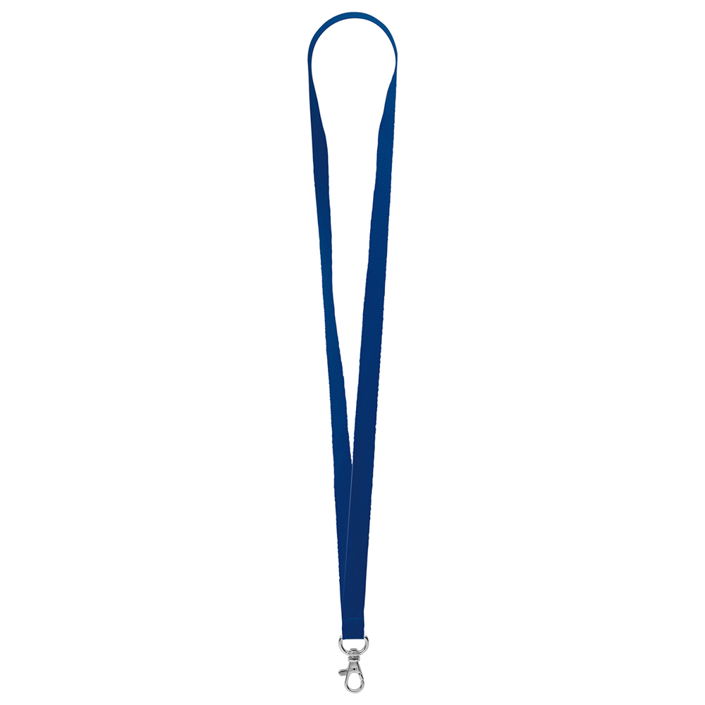 Keycord "standaard", breedte 15 mm - Marineblauw