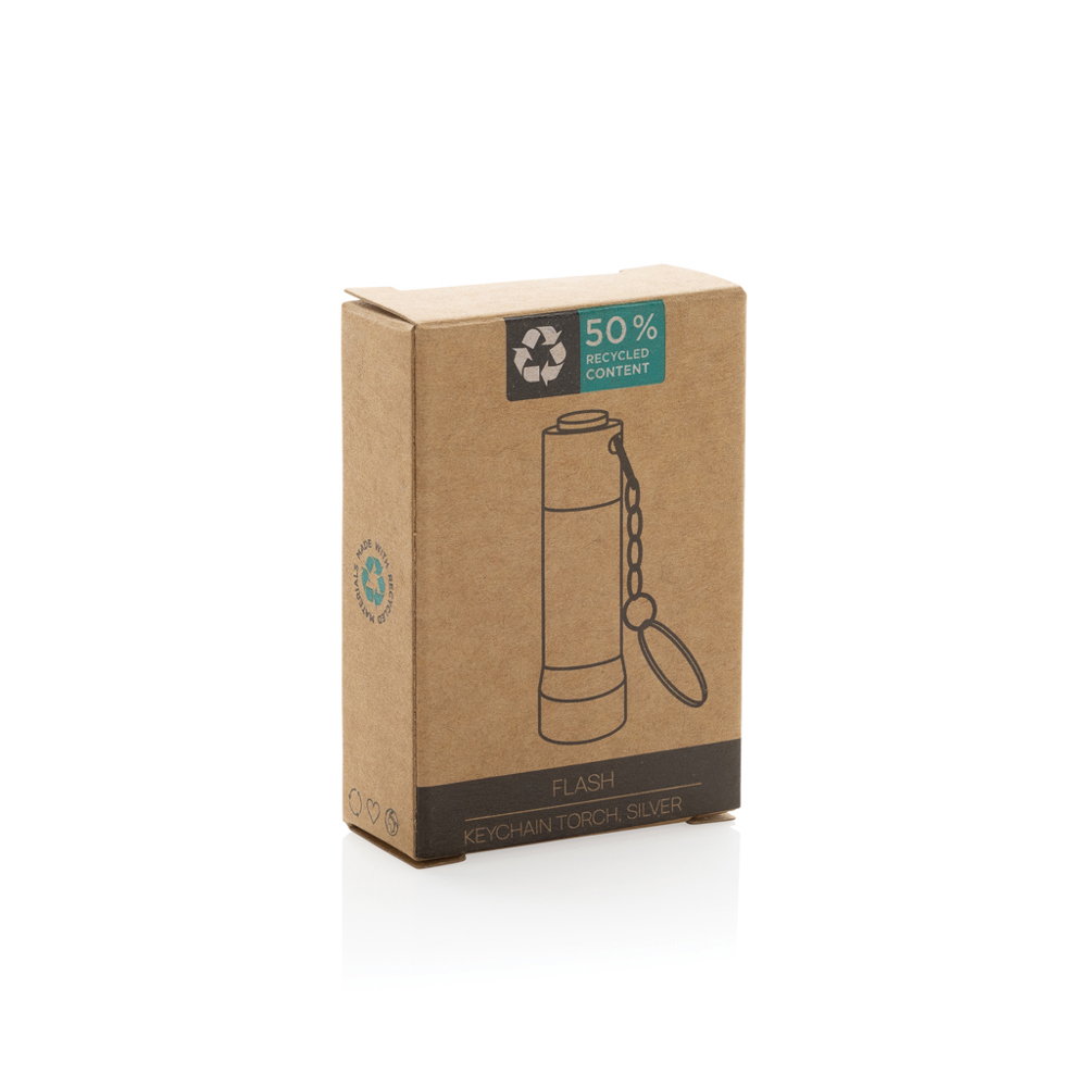Flash RCS gerecycled aluminium sleutelhanger zaklamp