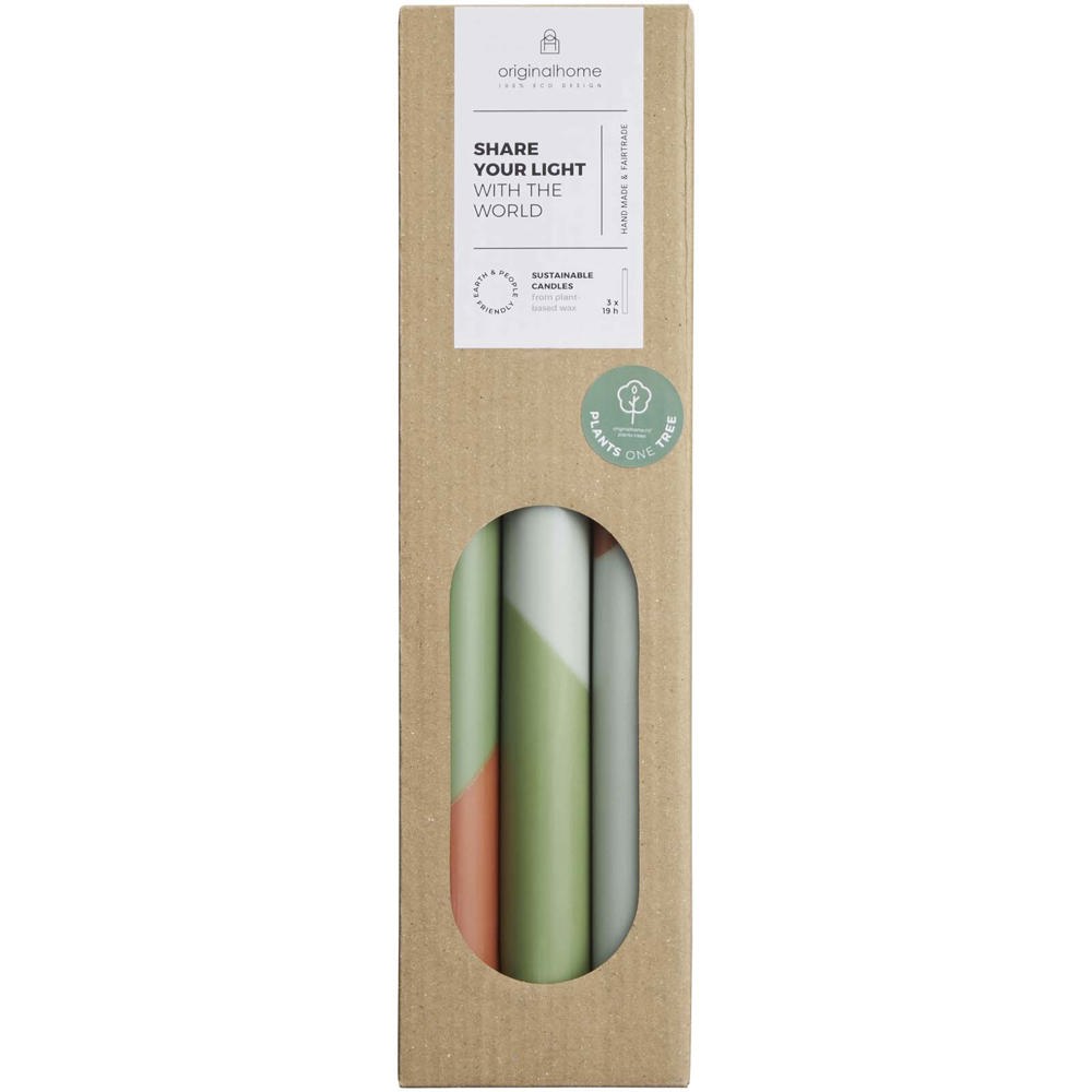 Originalhome Eden diagonale kaarsen - set van 3