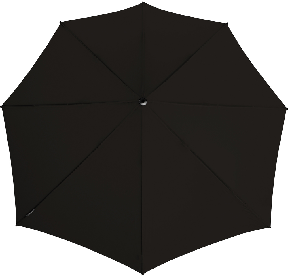 STORMaxi - Arodynamische stormparaplu - Handopening - Windproof -  92 cm - Zwart / Geel