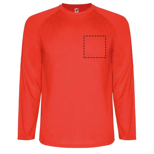 Montecarlo 150 g/m² heren sport t-shirt met lange mouwen