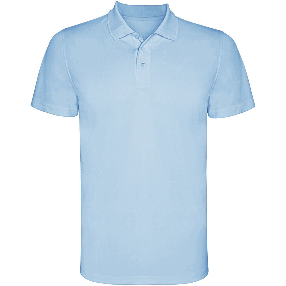 Monzha 150 g/m² sportpolo met korte mouwen voor heren - Hemelsblauw