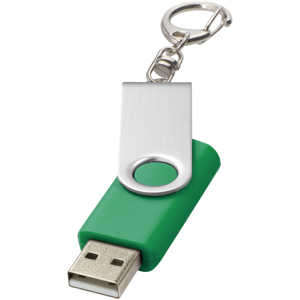 Rotate USB met sleutelhanger - Groen
