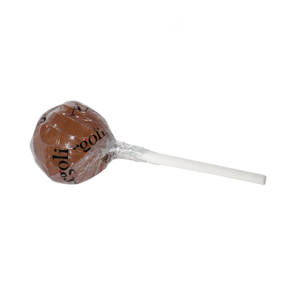 Ronde lolly - Transparant/Bruin