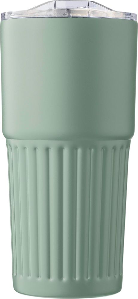 Gerecyclede roestvrijstalen dubbelwandige drinkmok (500 ml) Kael - Groen