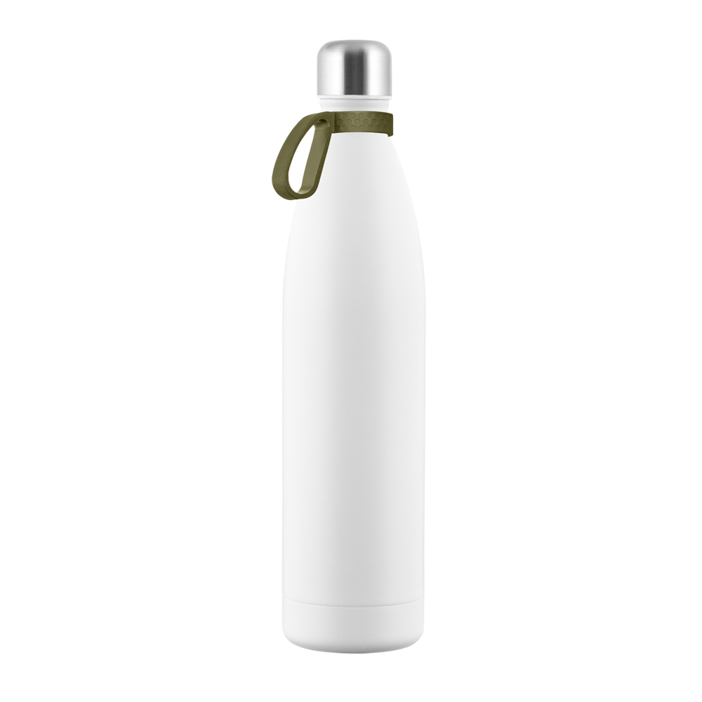 Thermofles RETUMBLER-NIZZA XXL - oijfgroen, zilver, wit