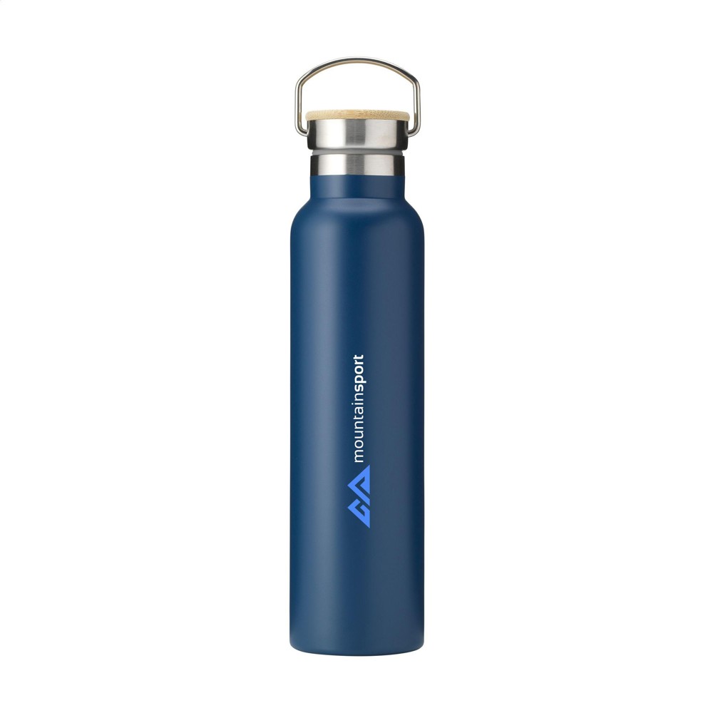 Nordvik RCS Recycled Steel 750 ml drinkfles - blauw (± PMS 2188C)