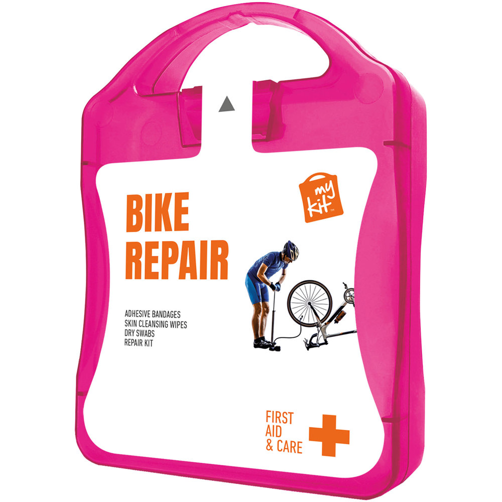 MyKit Fiets reparatie set - Transparant magenta