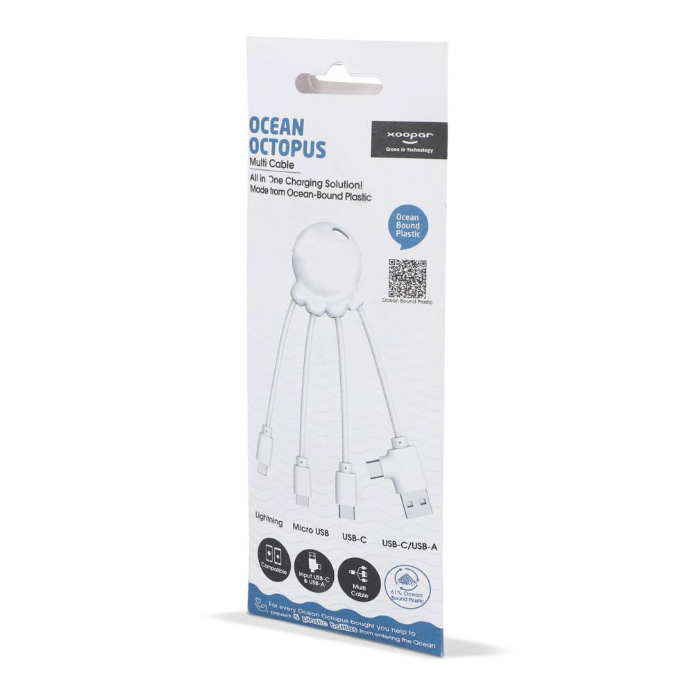 4009| Xoopar Eco Octopus Oplaadkabel Ocean Bound Plastic