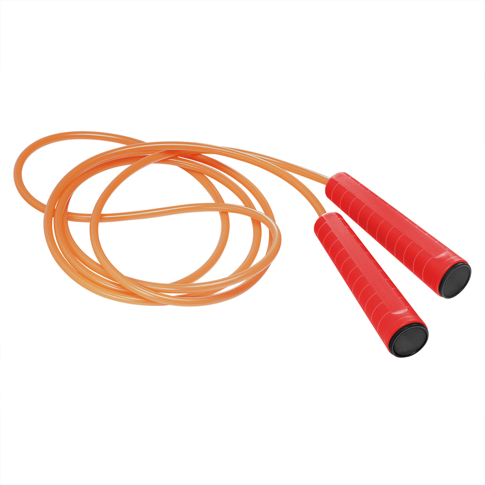 Springtouw - rood/zwart/neonoranje