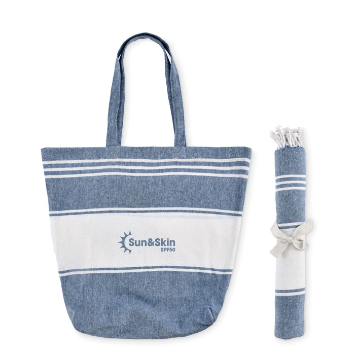 HUMMUM - Strandtas met hamamdoek