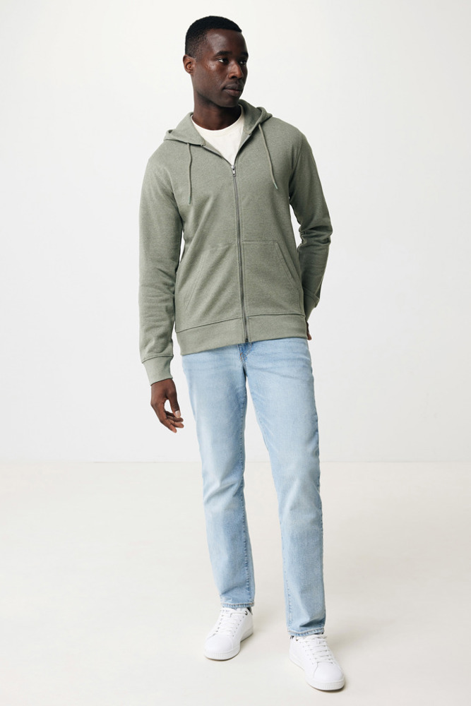 IQONIQ Abisko gerecycled katoen hoodie met rits