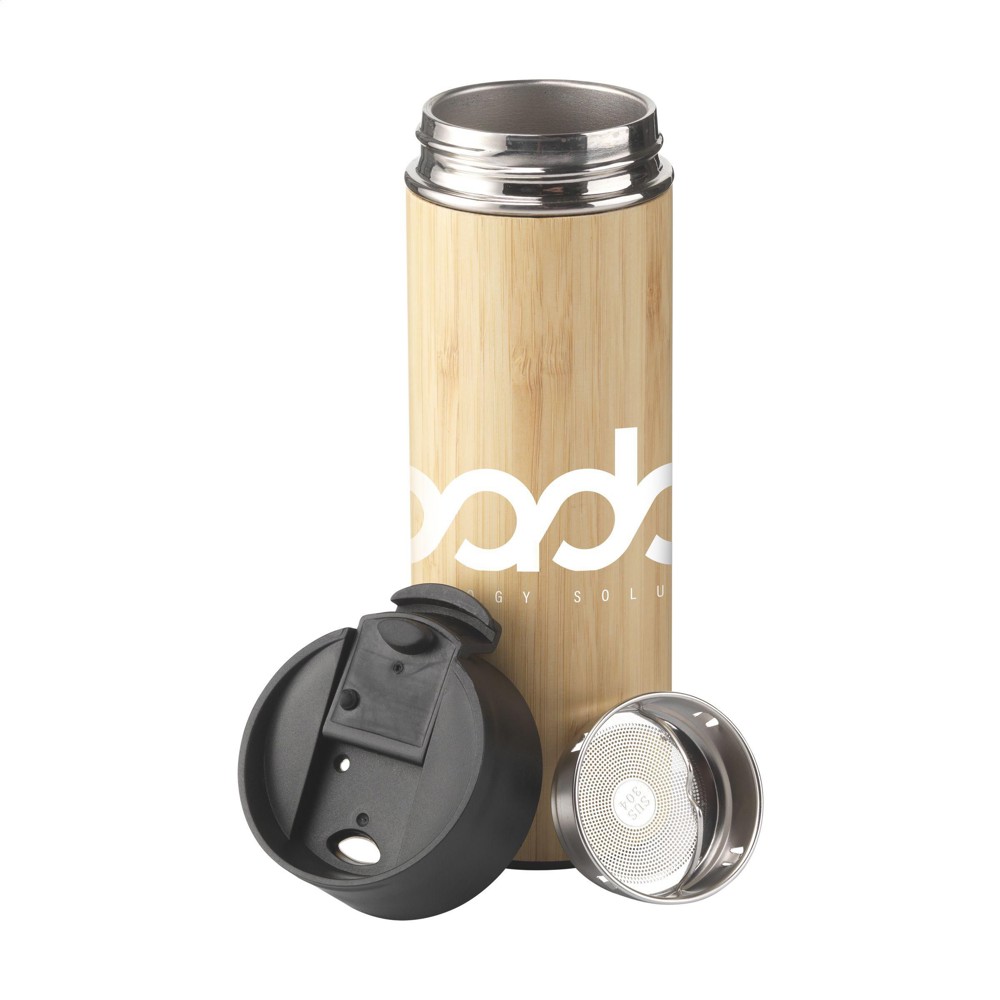 Sakura 360 ml bamboe thermosfles/thermosbeker